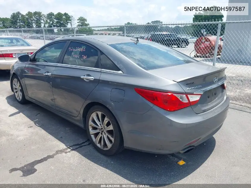 2013 Hyundai Sonata Se VIN: 5NPEC4AC7DH597587 Lot: 42622086