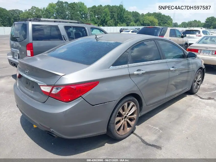 2013 Hyundai Sonata Se VIN: 5NPEC4AC7DH597587 Lot: 42622086