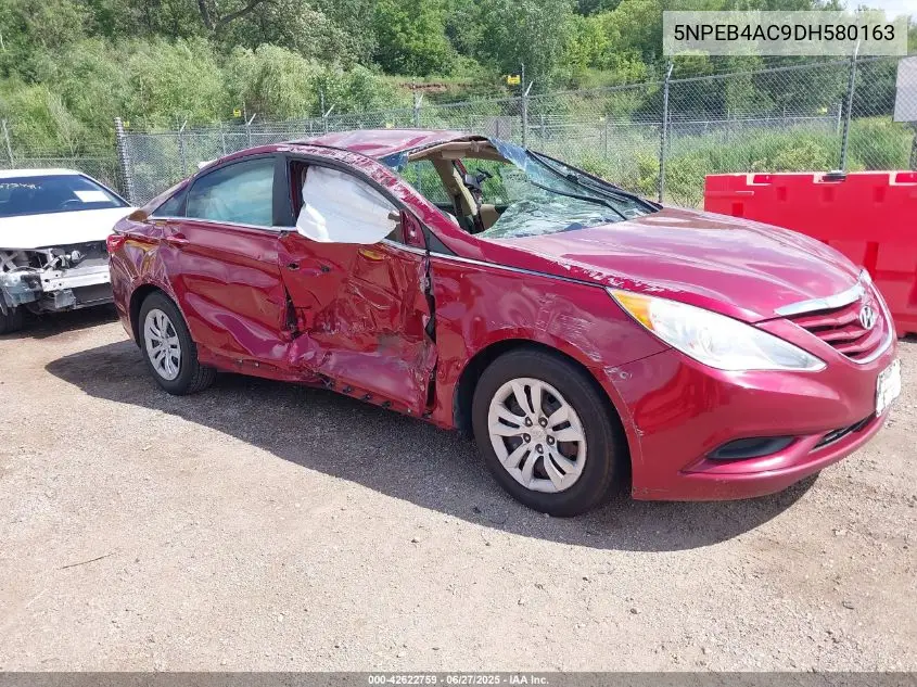 2013 Hyundai Sonata Gls VIN: 5NPEB4AC9DH580163 Lot: 42622759