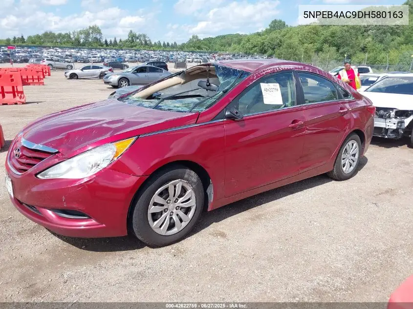 2013 Hyundai Sonata Gls VIN: 5NPEB4AC9DH580163 Lot: 42622759