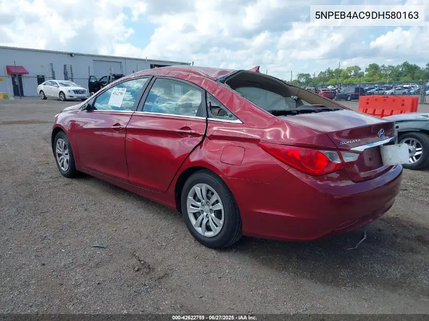 2013 Hyundai Sonata Gls VIN: 5NPEB4AC9DH580163 Lot: 42622759