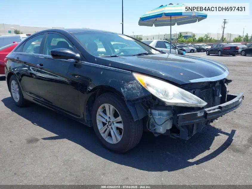 2013 Hyundai Sonata Gls VIN: 5NPEB4AC1DH697431 Lot: 42642318