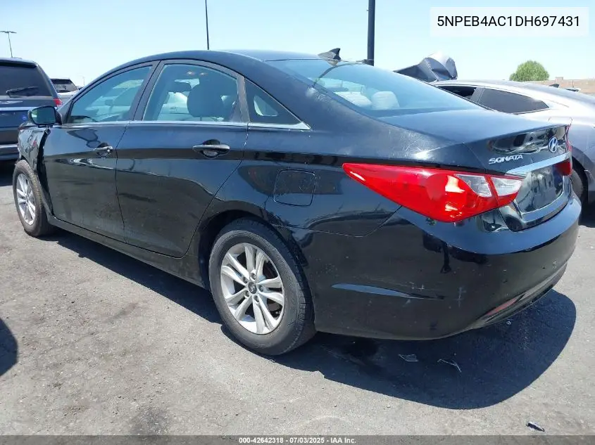 2013 Hyundai Sonata Gls VIN: 5NPEB4AC1DH697431 Lot: 42642318