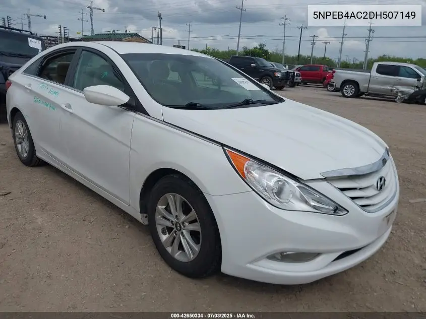 2013 Hyundai Sonata Gls VIN: 5NPEB4AC2DH507149 Lot: 42650334