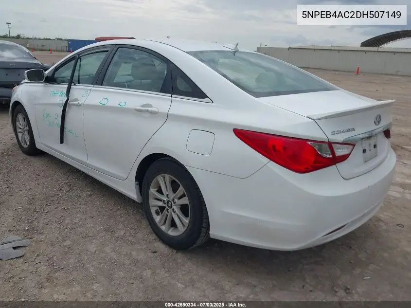 2013 Hyundai Sonata Gls VIN: 5NPEB4AC2DH507149 Lot: 42650334