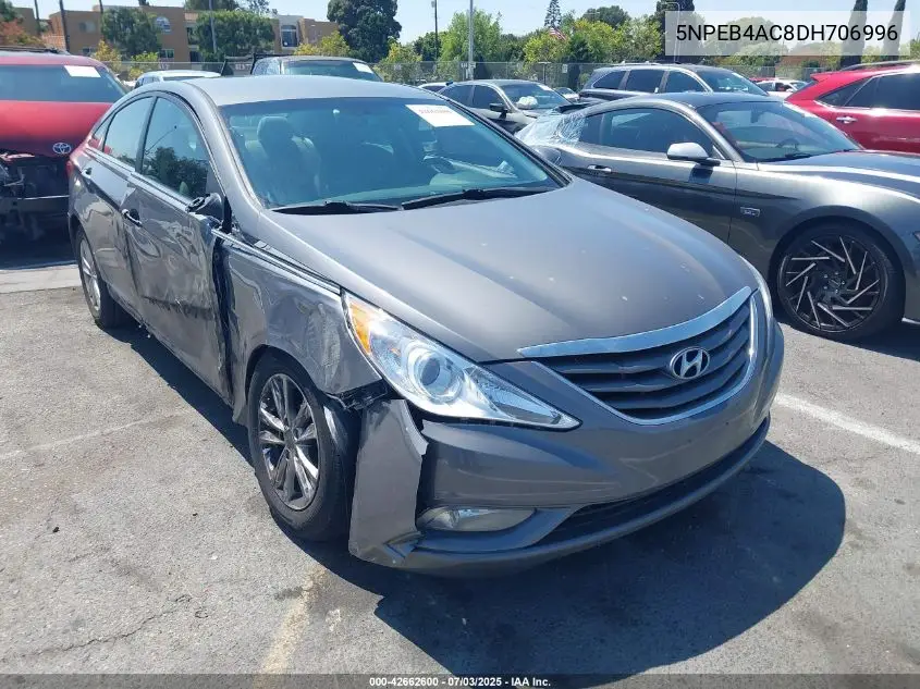 2013 Hyundai Sonata Gls VIN: 5NPEB4AC8DH706996 Lot: 42662600