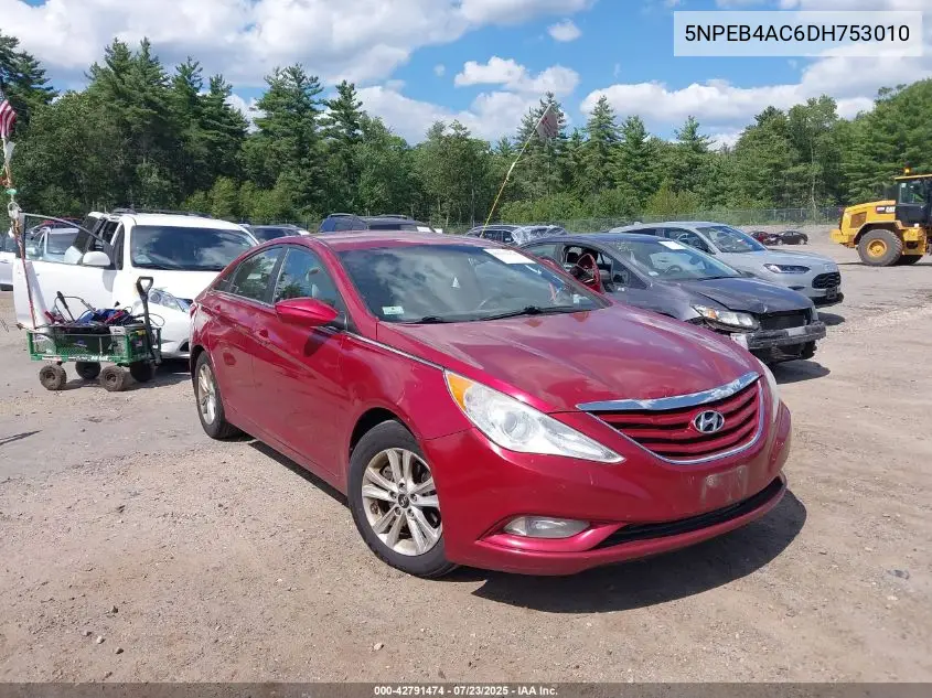2013 Hyundai Sonata Gls VIN: 5NPEB4AC6DH753010 Lot: 42791474