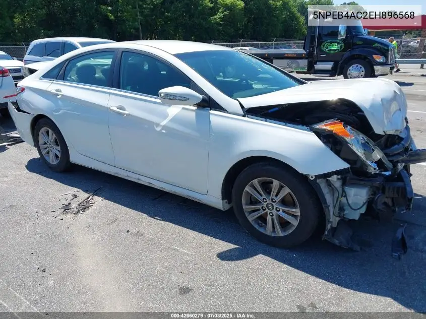 2014 Hyundai Sonata Gls VIN: 5NPEB4AC2EH896568 Lot: 42660279