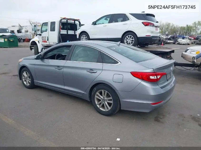 2015 Hyundai Sonata Se VIN: 5NPE24AF5FH173745 Lot: 42053754