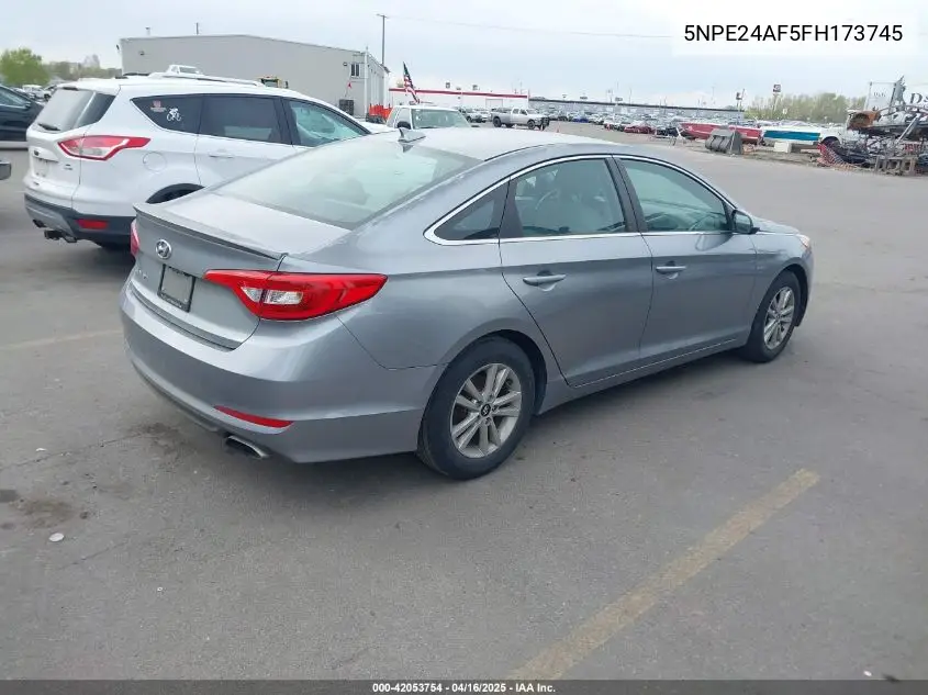 2015 Hyundai Sonata Se VIN: 5NPE24AF5FH173745 Lot: 42053754