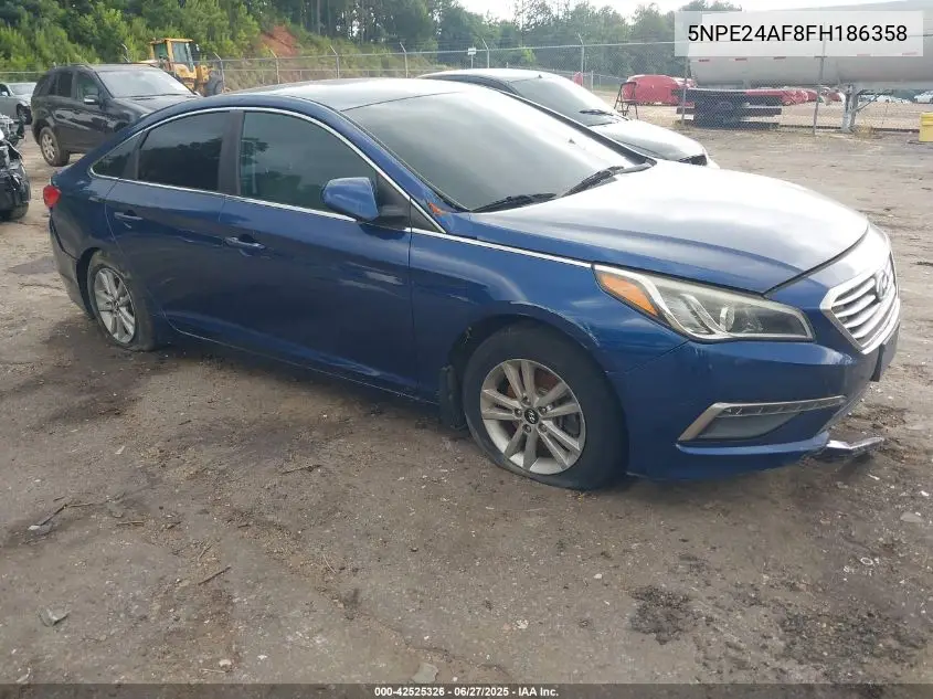 2015 Hyundai Sonata Se VIN: 5NPE24AF8FH186358 Lot: 42525326
