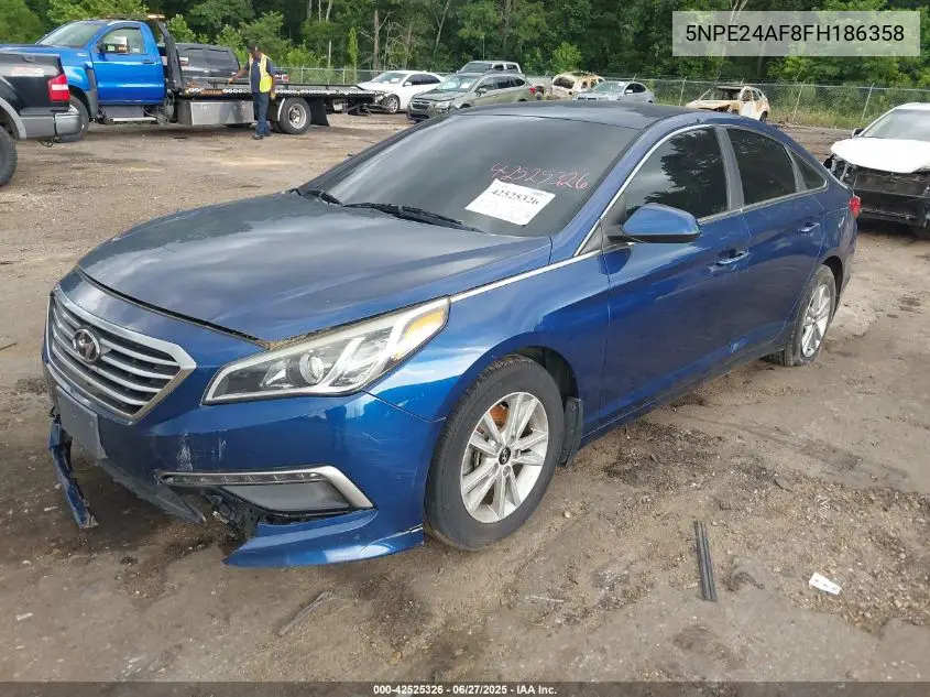 2015 Hyundai Sonata Se VIN: 5NPE24AF8FH186358 Lot: 42525326