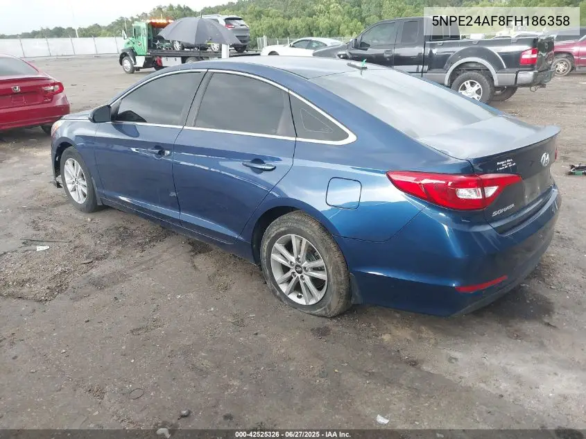 2015 Hyundai Sonata Se VIN: 5NPE24AF8FH186358 Lot: 42525326