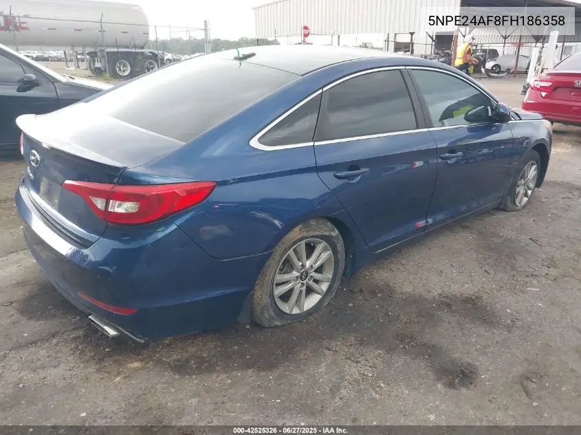 2015 Hyundai Sonata Se VIN: 5NPE24AF8FH186358 Lot: 42525326
