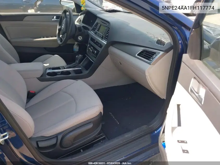 2015 Hyundai Sonata Eco VIN: 5NPE24AA1FH117774 Lot: 42616331