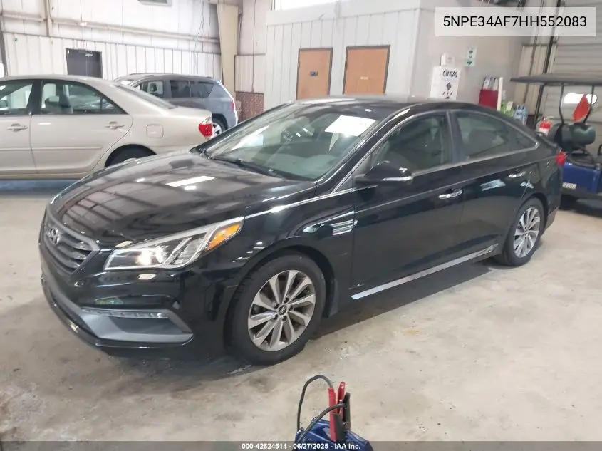 2017 Hyundai Sonata Sport VIN: 5NPE34AF7HH552083 Lot: 42624514