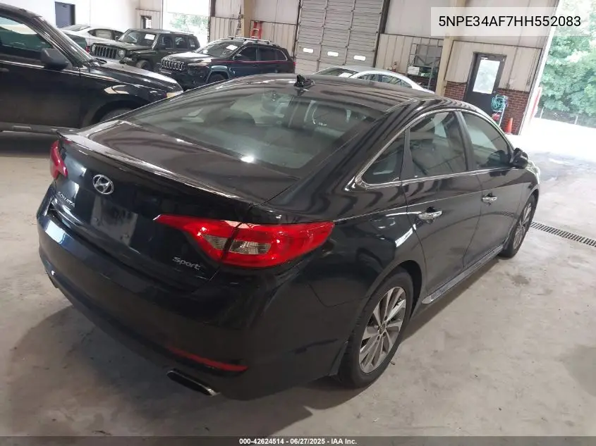 2017 Hyundai Sonata Sport VIN: 5NPE34AF7HH552083 Lot: 42624514