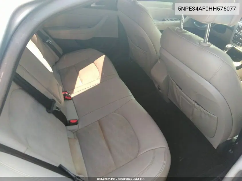 2017 Hyundai Sonata Sport VIN: 5NPE34AF0HH576077 Lot: 42631498
