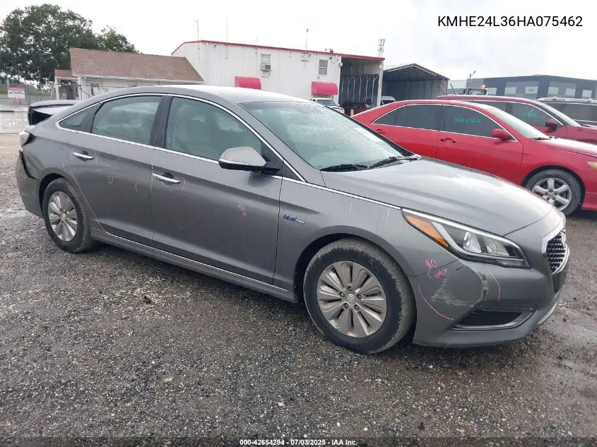 2017 Hyundai Sonata Hybrid Se VIN: KMHE24L36HA075462 Lot: 42654294