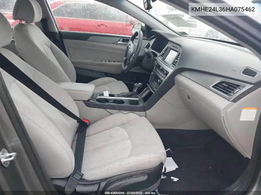2017 Hyundai Sonata Hybrid Se VIN: KMHE24L36HA075462 Lot: 42654294