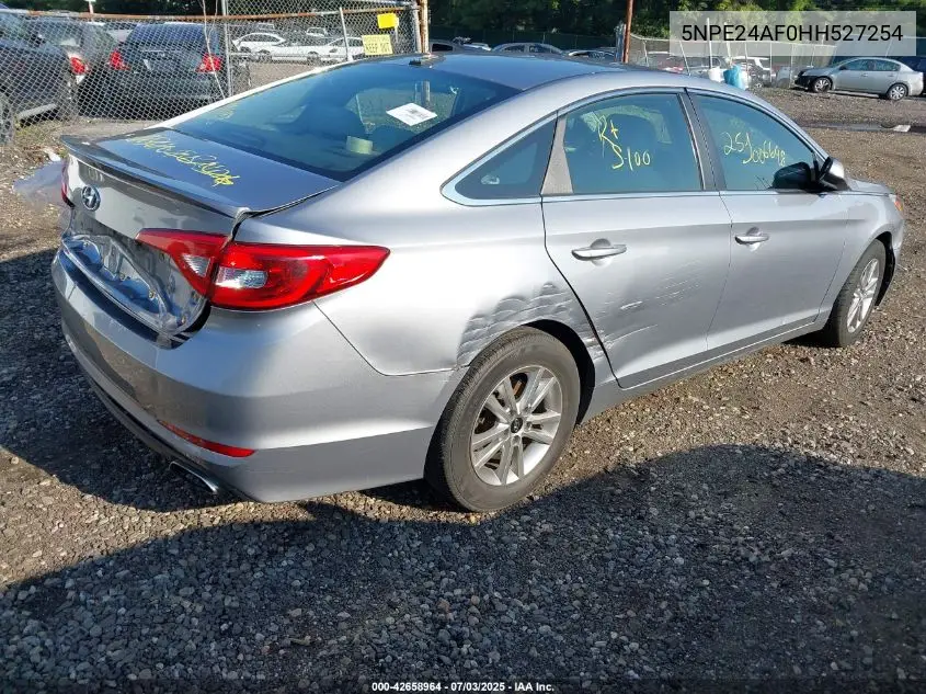 2017 Hyundai Sonata VIN: 5NPE24AF0HH527254 Lot: 42658964
