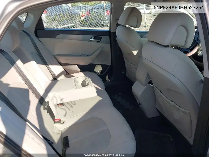 2017 Hyundai Sonata VIN: 5NPE24AF0HH527254 Lot: 42658964