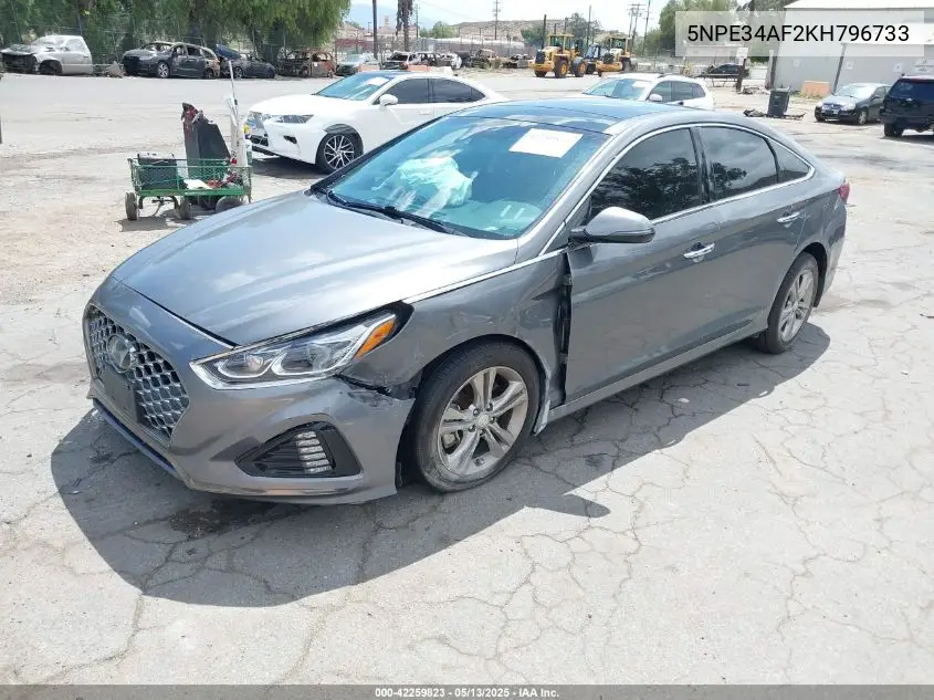 2019 Hyundai Sonata Limited VIN: 5NPE34AF2KH796733 Lot: 42259823