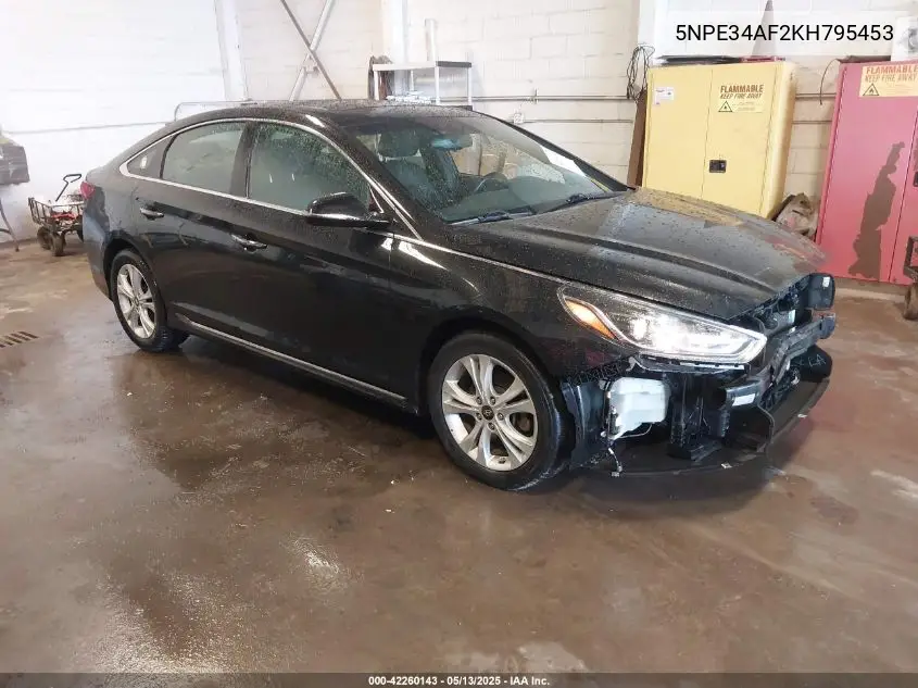 2019 Hyundai Sonata Sport VIN: 5NPE34AF2KH795453 Lot: 42260143