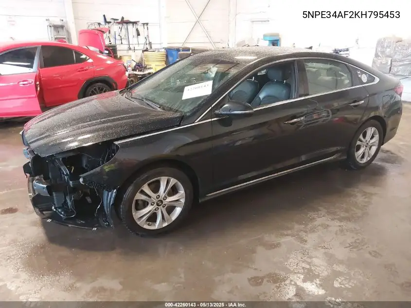 2019 Hyundai Sonata Sport VIN: 5NPE34AF2KH795453 Lot: 42260143
