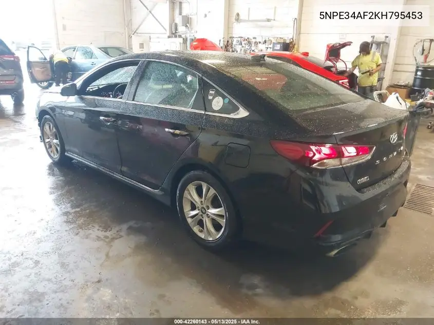 2019 Hyundai Sonata Sport VIN: 5NPE34AF2KH795453 Lot: 42260143