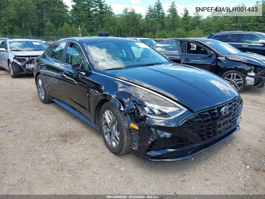 2020 Hyundai Sonata Sel VIN: 5NPEF4JA9LH001433 Lot: 42806288