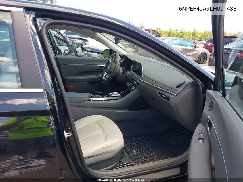 2020 Hyundai Sonata Sel VIN: 5NPEF4JA9LH001433 Lot: 42806288