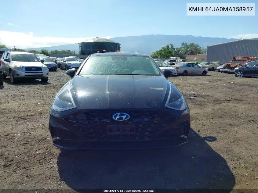 2021 Hyundai Sonata Sel VIN: KMHL64JA0MA158957 Lot: 42217713