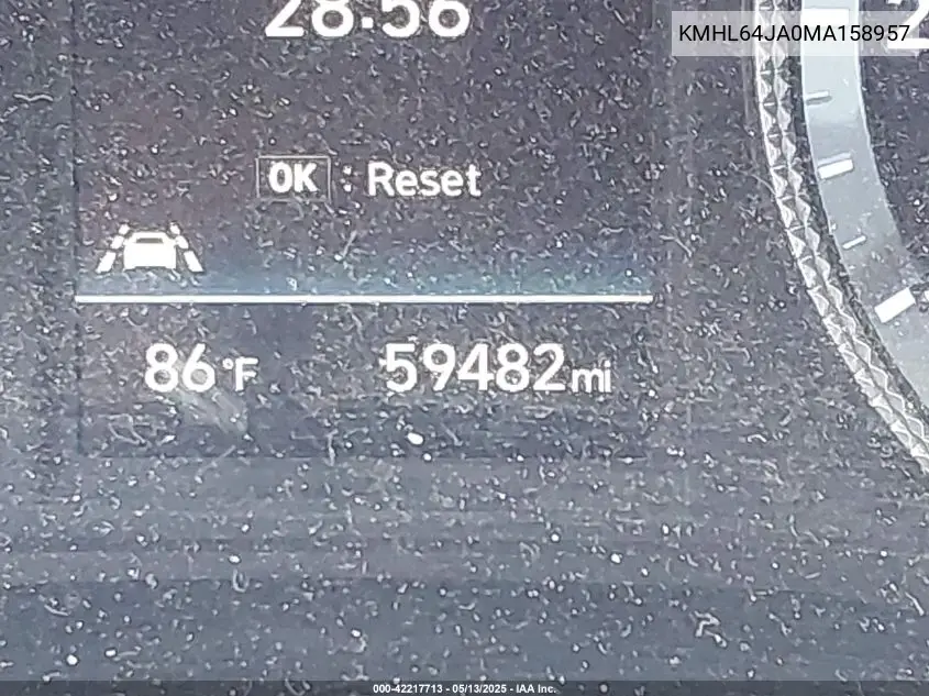 2021 Hyundai Sonata Sel VIN: KMHL64JA0MA158957 Lot: 42217713
