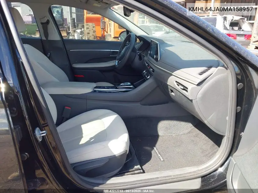 2021 Hyundai Sonata Sel VIN: KMHL64JA0MA158957 Lot: 42217713