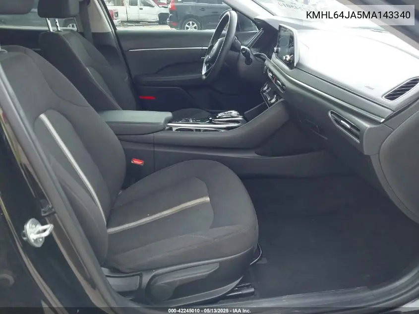 2021 Hyundai Sonata Sel VIN: KMHL64JA5MA143340 Lot: 42245010