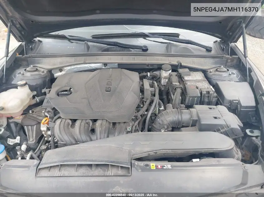 2021 Hyundai Sonata Se VIN: 5NPEG4JA7MH116370 Lot: 42256540