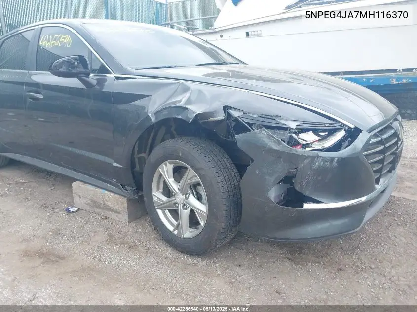 2021 Hyundai Sonata Se VIN: 5NPEG4JA7MH116370 Lot: 42256540