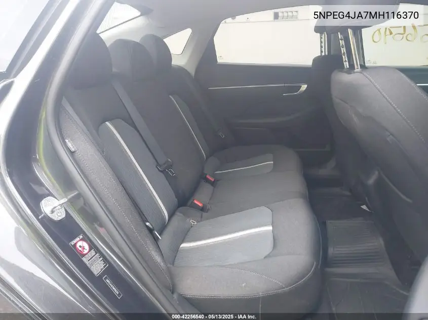 2021 Hyundai Sonata Se VIN: 5NPEG4JA7MH116370 Lot: 42256540