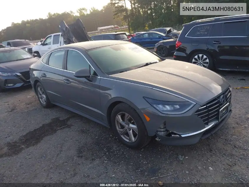 2021 Hyundai Sonata Se VIN: 5NPEG4JA3MH080631 Lot: 42612812