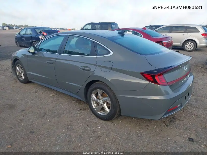 2021 Hyundai Sonata Se VIN: 5NPEG4JA3MH080631 Lot: 42612812