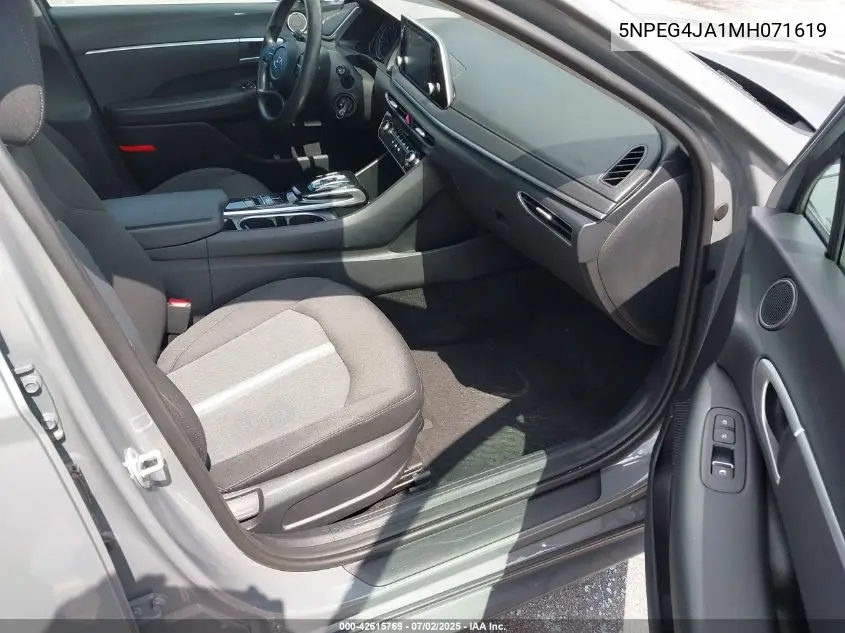 2021 Hyundai Sonata Se VIN: 5NPEG4JA1MH071619 Lot: 42615769
