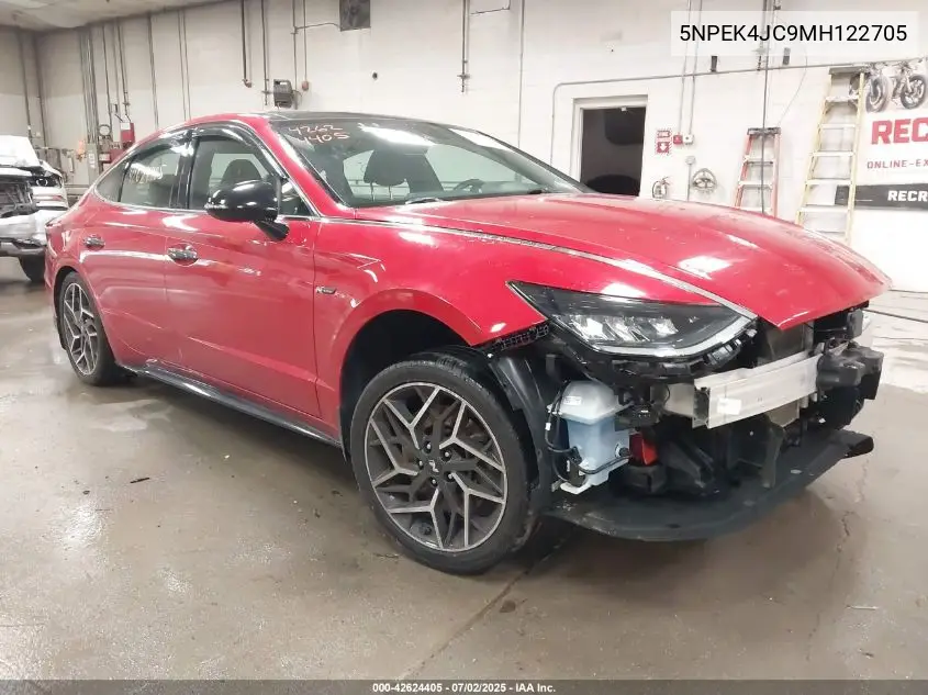 2021 Hyundai Sonata N Line VIN: 5NPEK4JC9MH122705 Lot: 42624405