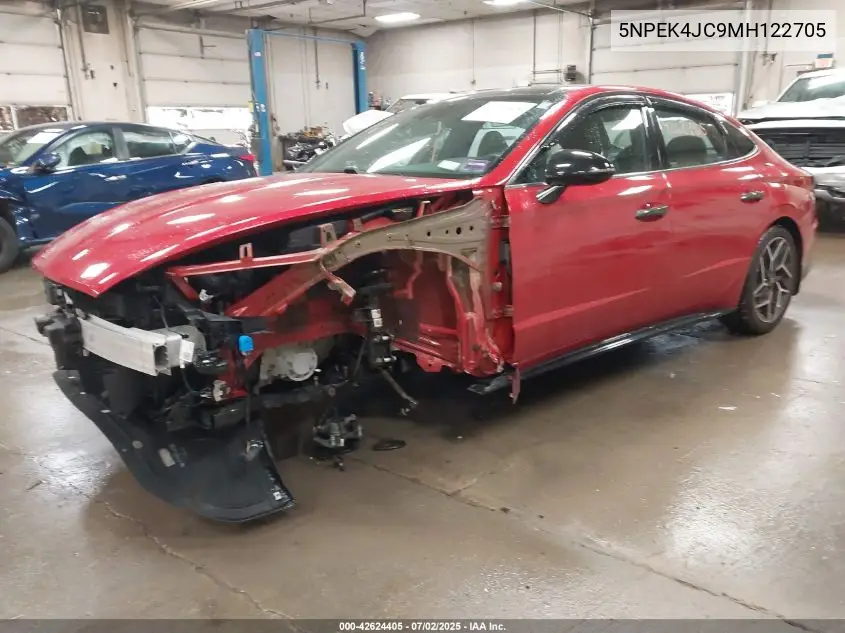2021 Hyundai Sonata N Line VIN: 5NPEK4JC9MH122705 Lot: 42624405