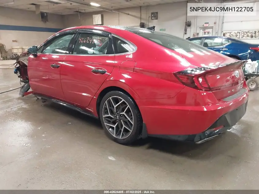 2021 Hyundai Sonata N Line VIN: 5NPEK4JC9MH122705 Lot: 42624405