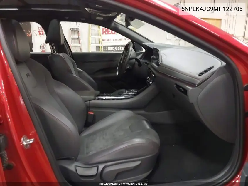 2021 Hyundai Sonata N Line VIN: 5NPEK4JC9MH122705 Lot: 42624405