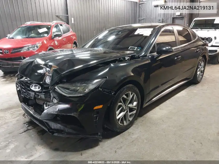 2022 Hyundai Sonata Sel VIN: KMHL64JA2NA219131 Lot: 42235023