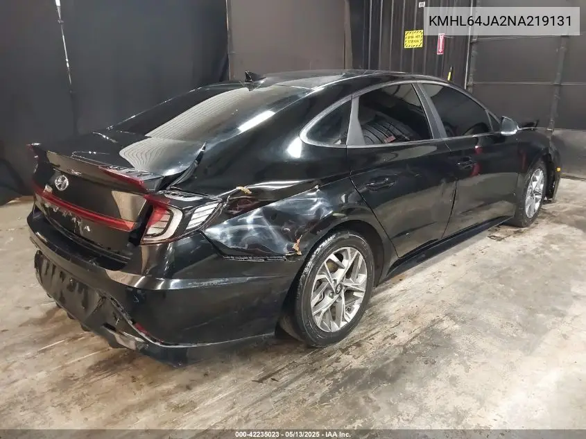 2022 Hyundai Sonata Sel VIN: KMHL64JA2NA219131 Lot: 42235023