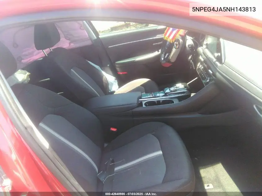2022 Hyundai Sonata Se VIN: 5NPEG4JA5NH143813 Lot: 42648986