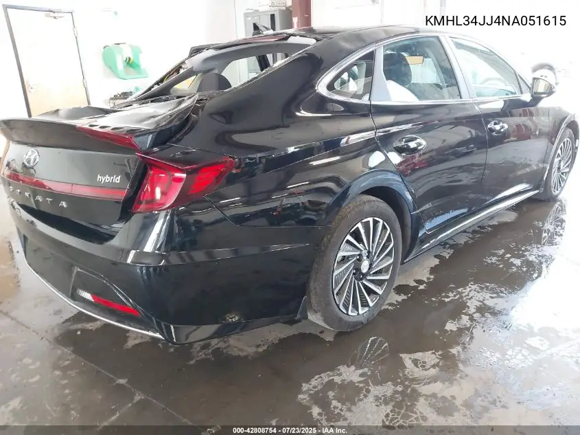 2022 Hyundai Sonata Hybrid Sel VIN: KMHL34JJ4NA051615 Lot: 42808754